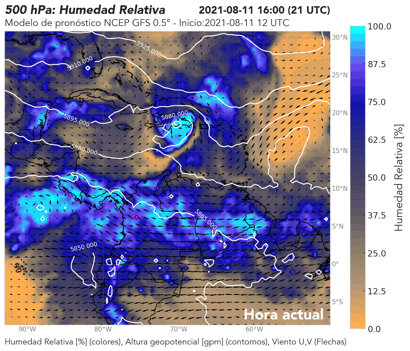 GFS 0.5° 12 UTC: nombre