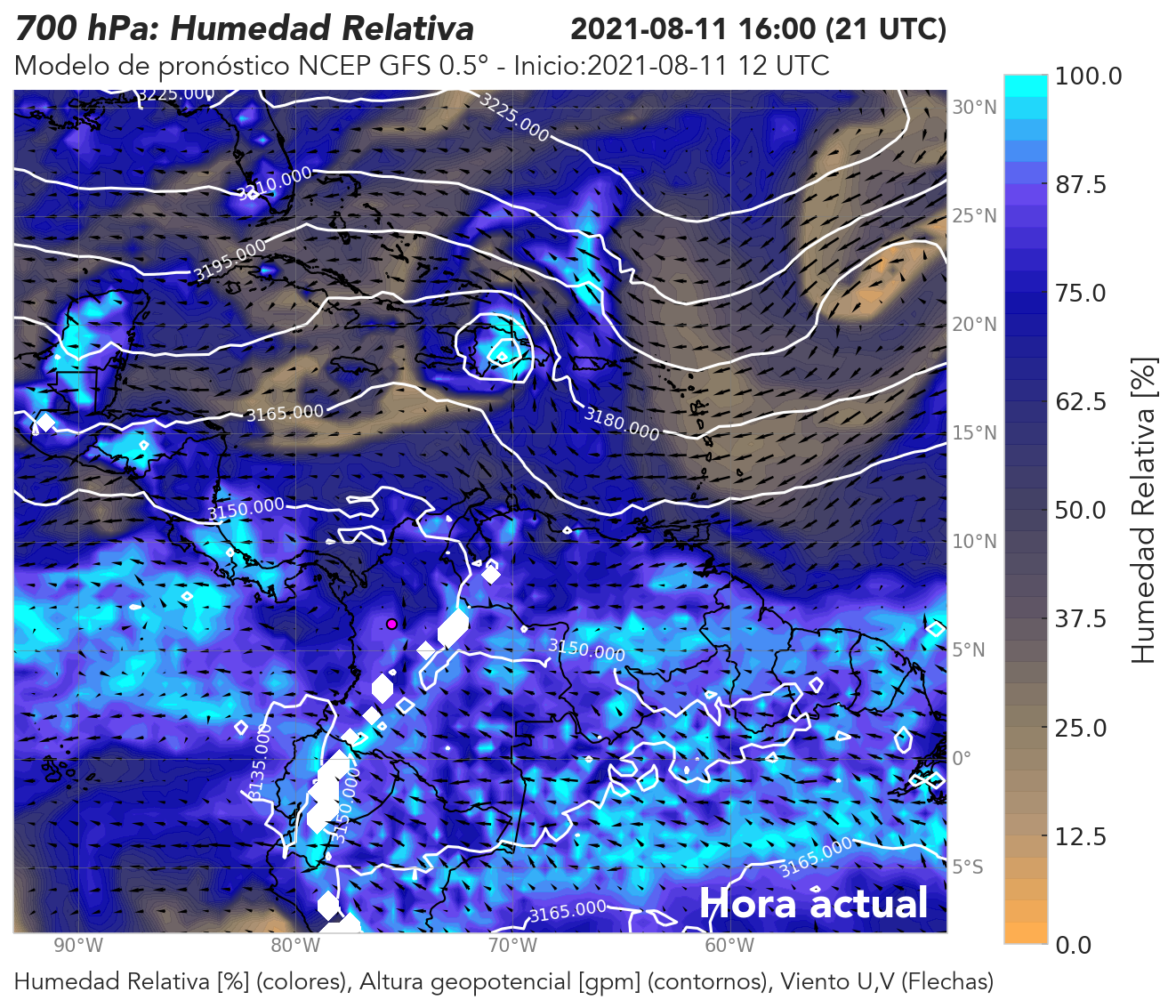 GFS 0.5° 12 UTC: nombre
