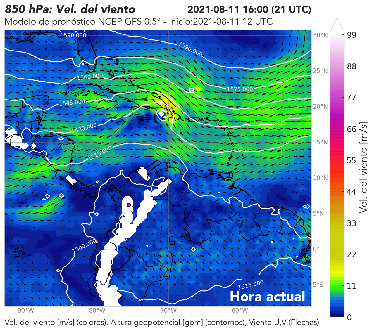 GFS 0.5° 12 UTC: nombre