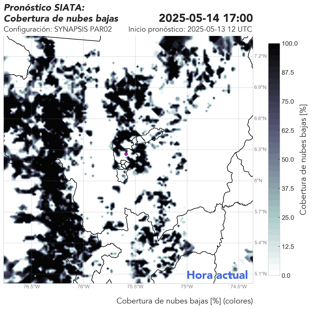 SYNAPSIS PAR02: Cobertura de nubes bajas: Desde superficie a 2000 metros