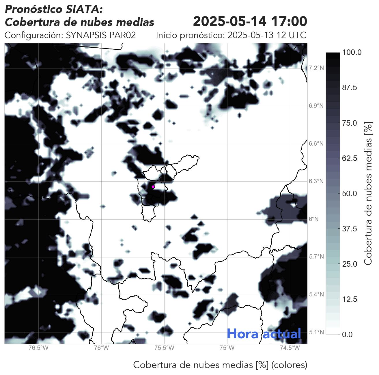 SYNAPSIS PAR02: Cobertura de nubes medias: Desde 2000 a 6000 metros